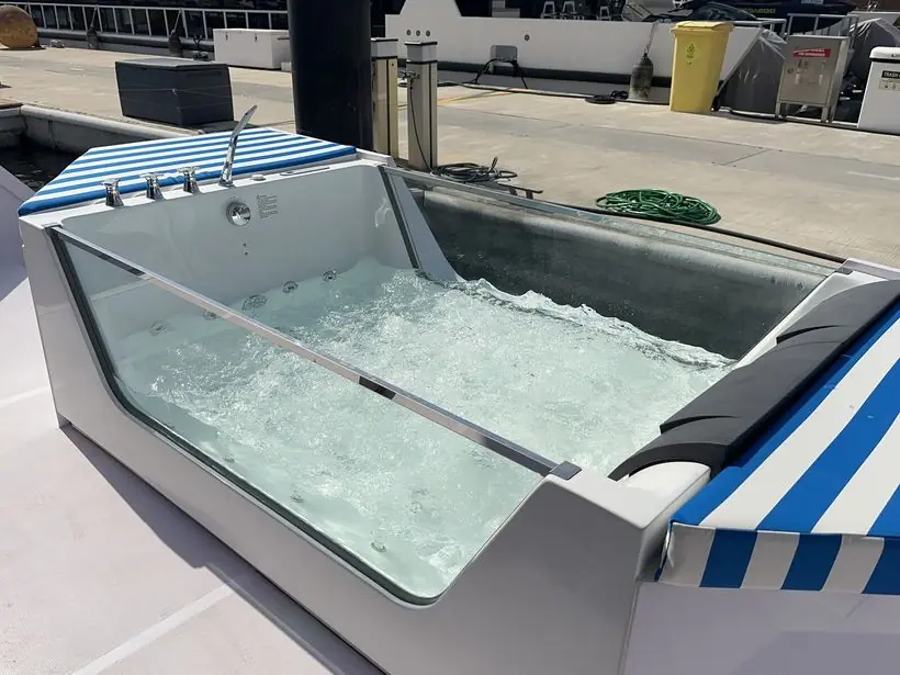 Jacuzzi on deck